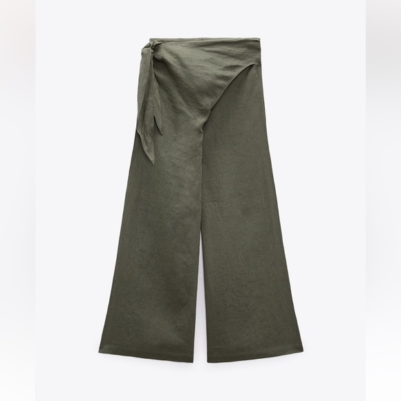 Zara Linen pareo pants - Picture 3 of 5